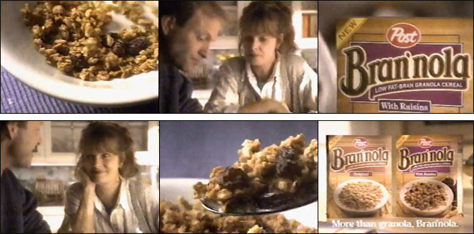 Post Bran'nola Cereal Commercial