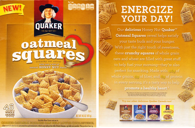 Oatmeal Squares Honey Nut