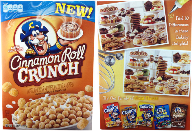 Cinnamon Roll Crunch 2012 Cereal Box Cinnamon Roll Crunch 2012 Cereal Box