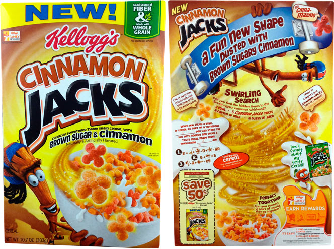 Cinnamon Jacks Cereal Box