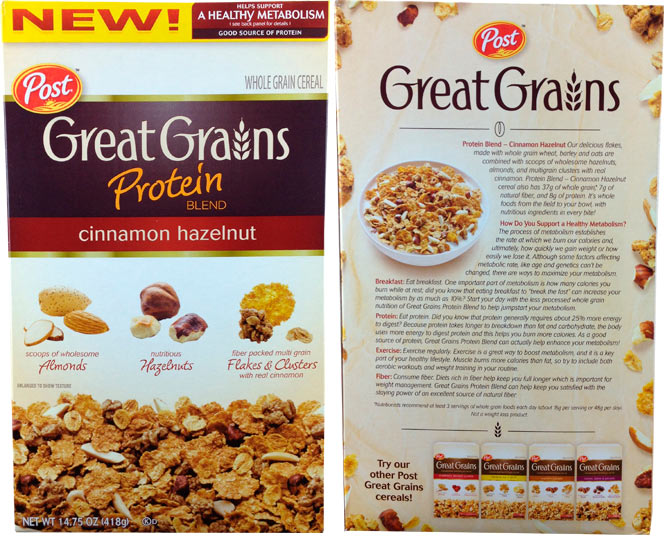 Great Grains Protein: Cinnamon Hazelnut