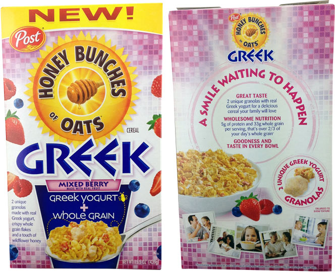 Honey Bunches of Oats Greek Mixed Berry Cereal