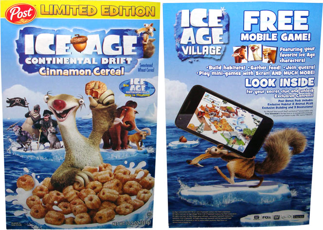 Ice Age: Continental Drift Cereal Ice Age: Continental Drift Cereal