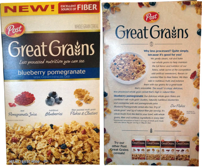 Great Grains Blueberry Pomegranate Cereal