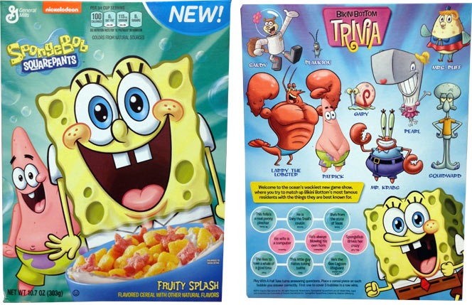 SpongeBob Squarepants Fruity Splash Cereal Profile