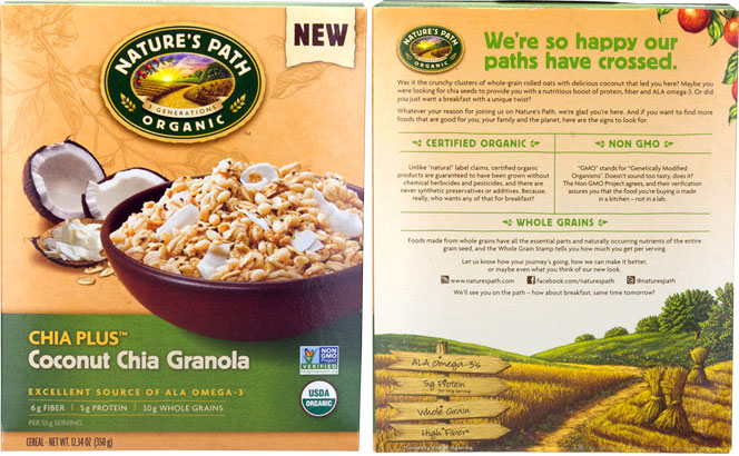 Chia Plus: Coconut Chia Granola Cereal Profile