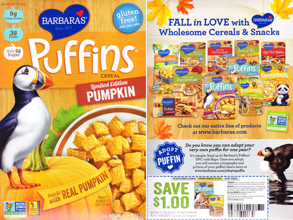 Pumpkin Puffins Cereal Profile