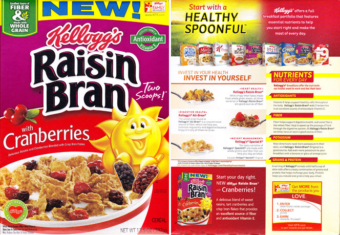 Raisin Bran With Cranberries Cereal Profile