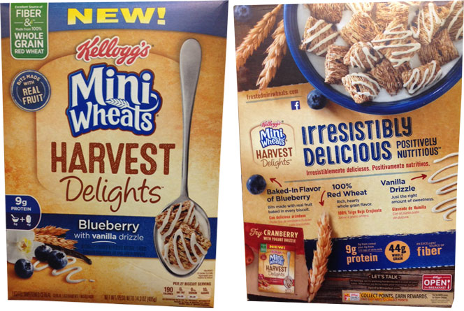 Mini Wheats Blueberry Harvest Delights Cereal Profile