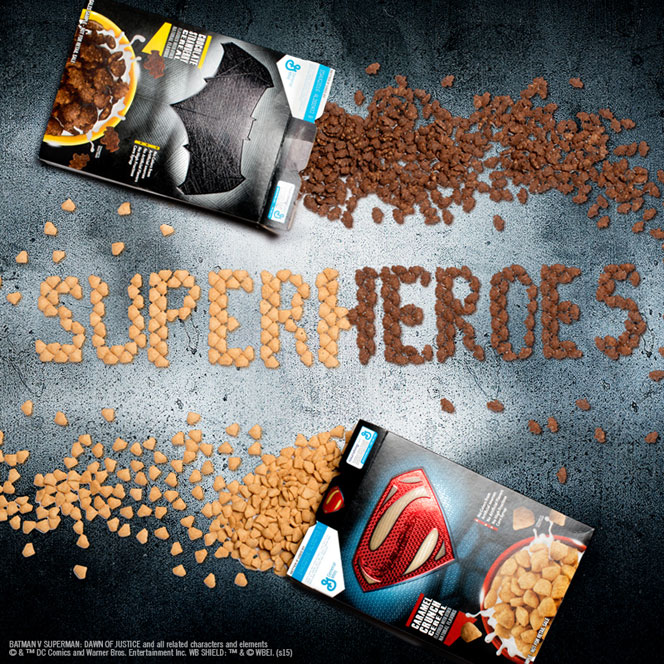 Superman Caramel Crunch Cereal Promo Image