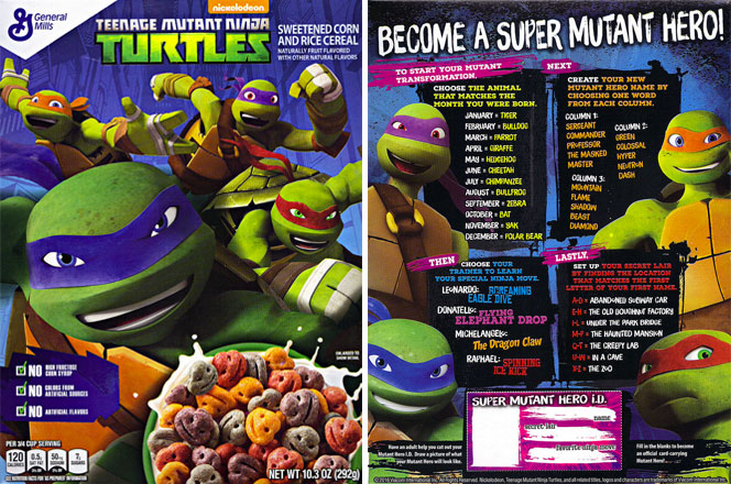 Teenage Mutant Ninja Turtles (2016) Cereal Profile