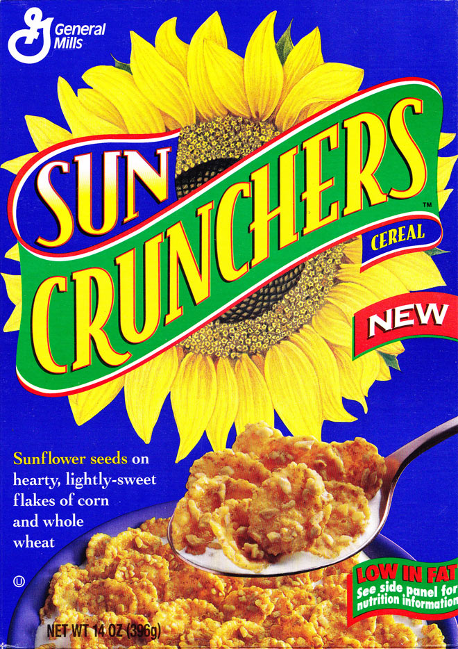 Sun Crunchers Cereal Box (Front)