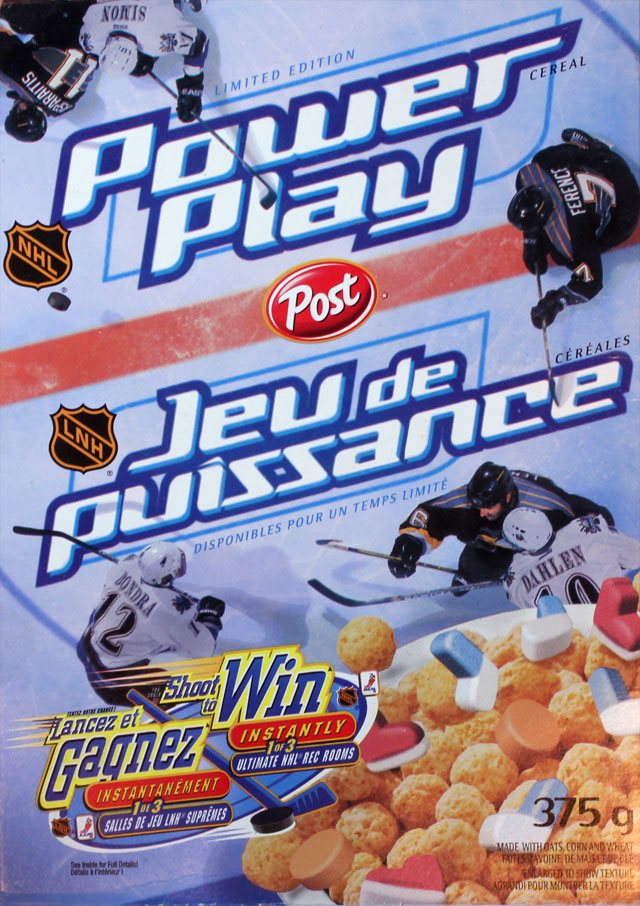 Power Play Cereal Box (Front) Power Play Cereal Box (Front)