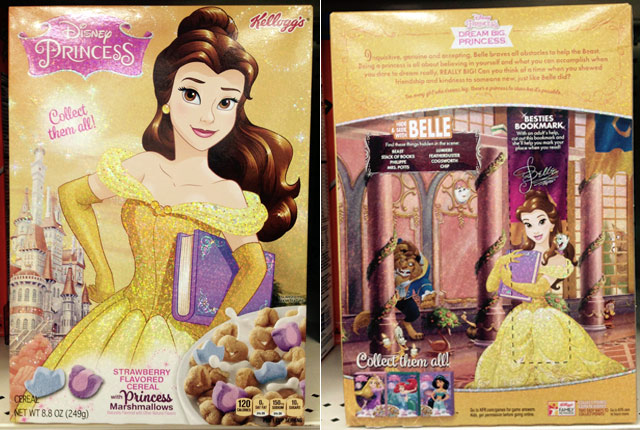 Disney Princess Cereal Box - Belle Version