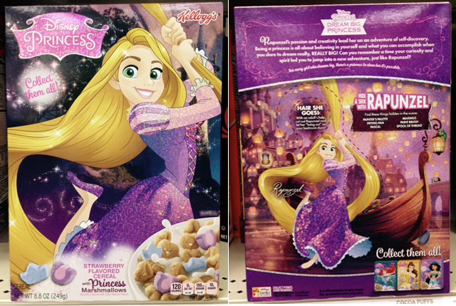 Disney Princess Cereal Box - Rapunzel Version