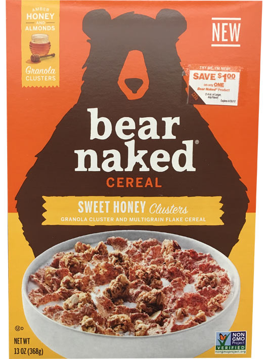 Bear Naked Sweet Honey Clusters - Front