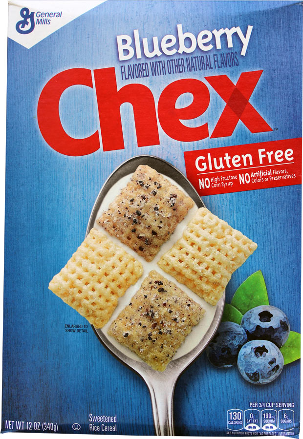 Blueberry Chex Cereal Box - Front