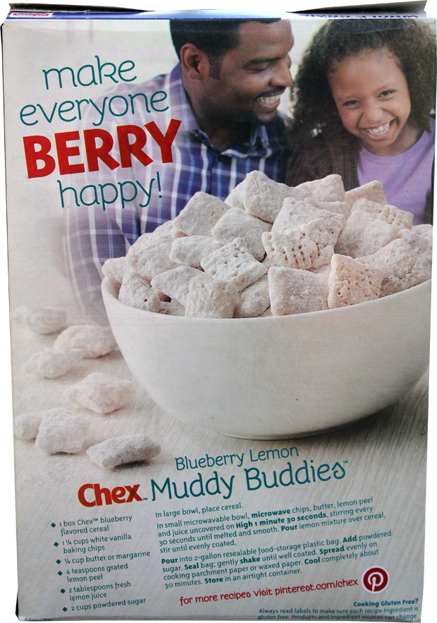 Blueberry Chex Cereal Box - Back