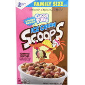 Cocoa Puffs Ice Cream Scoops