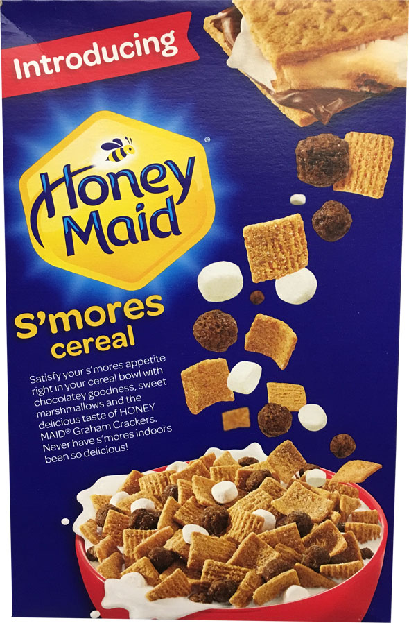 Honey Maid S'mores Cereal Box - Back