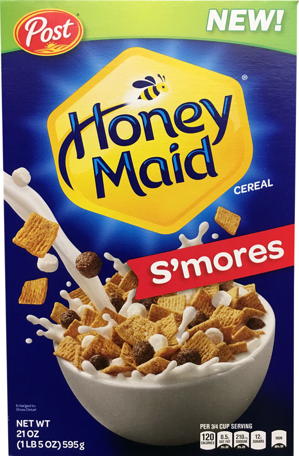 Honey Maid S'mores Cereal Box - Front