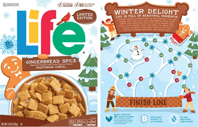 2018 Gingerbread Spice Life Cereal Box