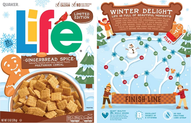 2018 Gingerbread Spice Life Cereal Box 2018 Gingerbread Spice Life Cereal Box