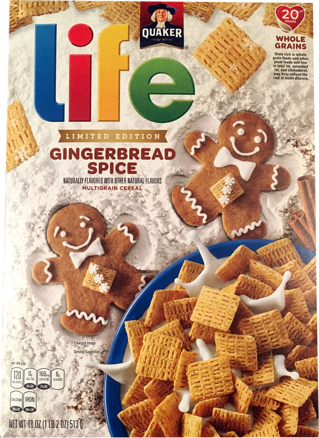 Gingerbread Spice Life Cereal Box - Front