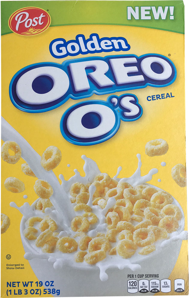 Golden Oreo O's Cereal Box
