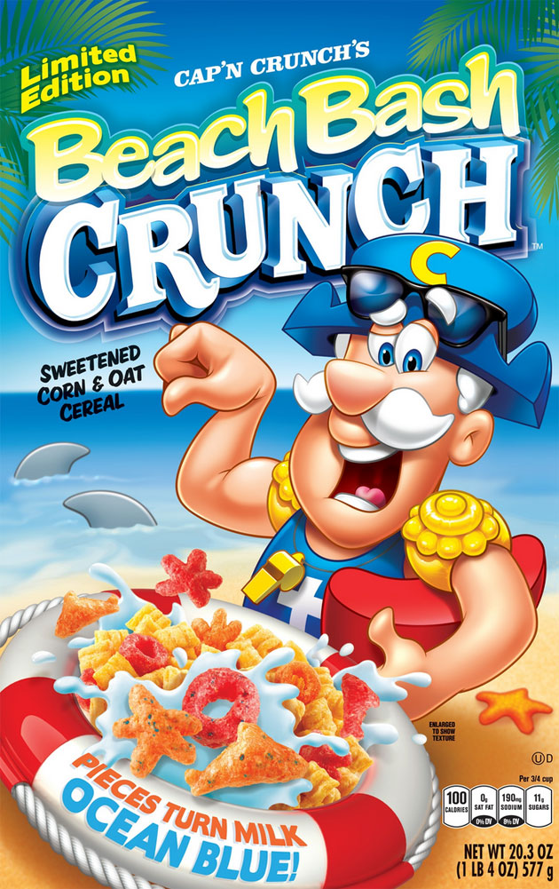 Cap'n Crunch's Beach Bash Crunch Cereal Box