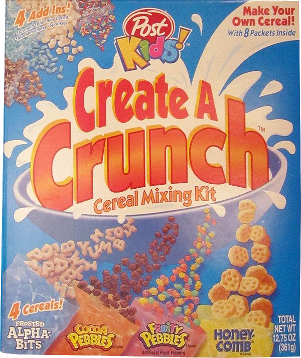 Create A Crunch Cereal Mixing Kit Box