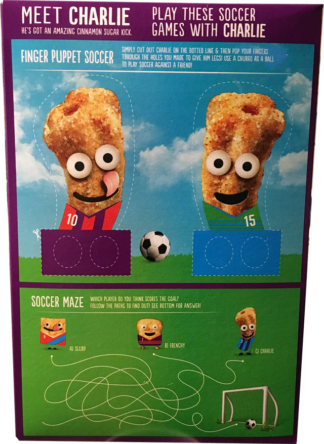 Churros Cereal Box - Back