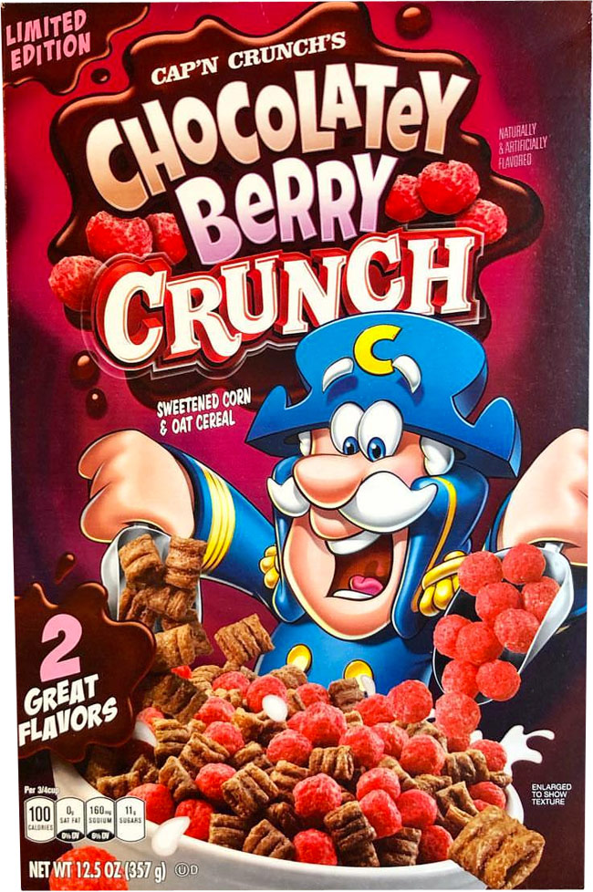 Chocolatey Berry Crunch Cereal Box