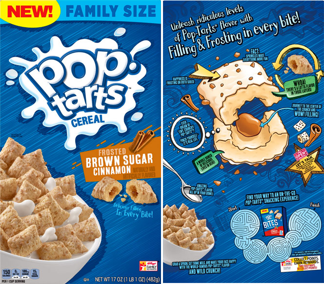 Frosted Brown Sugar Cinnamon Pop-Tarts Cereal Box