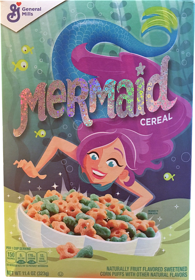 Mermaid Cereal Box
