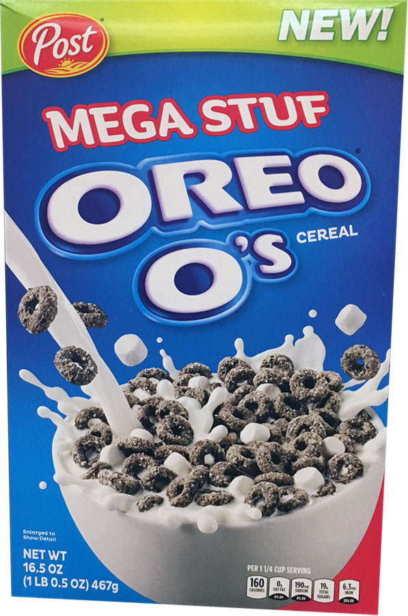 Mega Stuf Oreo O's Cereal Box