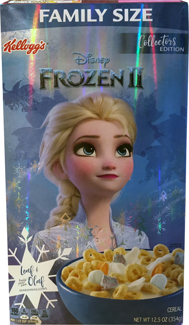 Frozen II Cereal Box