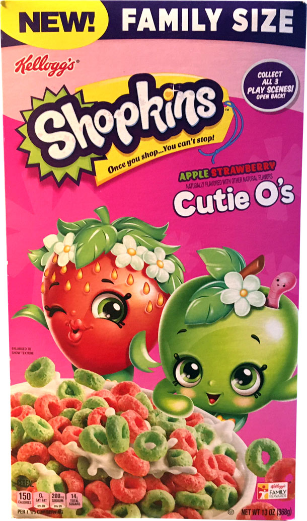 Shopkins Cutie O's Cereal Box Shopkins Cutie O's Cereal Box