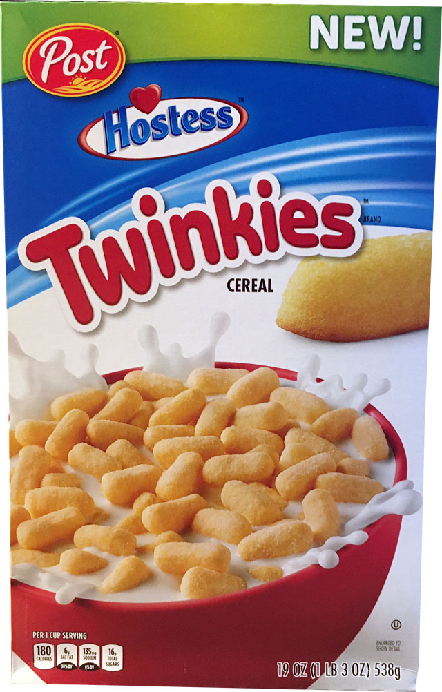 Hostess Twinkies Cereal Box