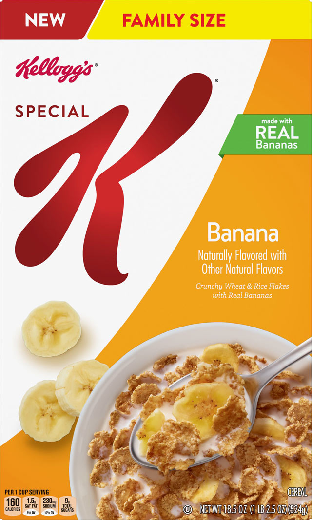 Special K Banana Cereal Box