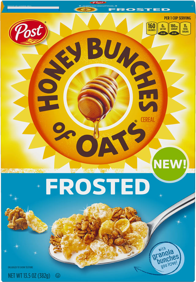 Honey Bunches of Oats: Frosted Cereal Box