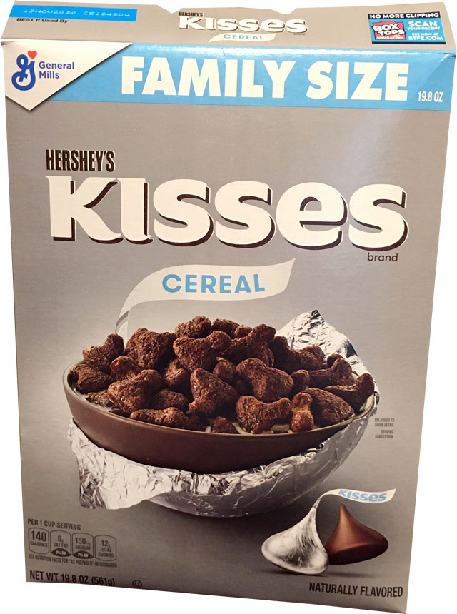 Hershey's Kisses Cereal Box