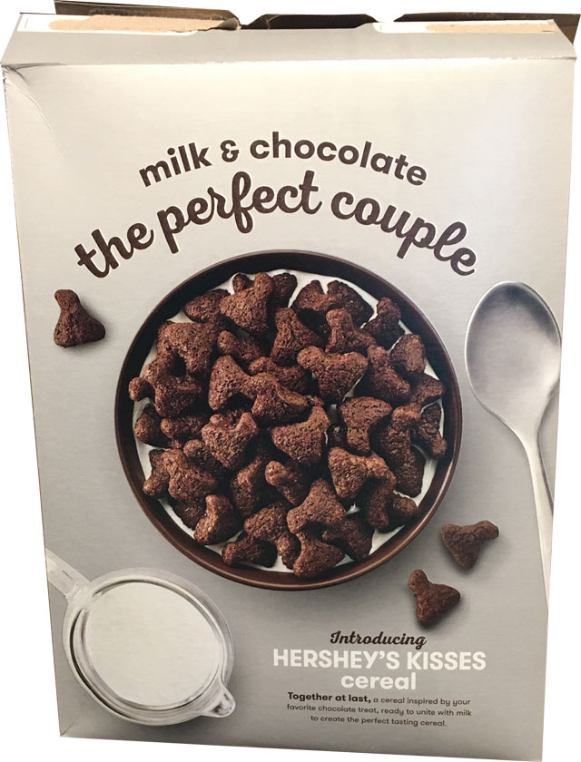 Hershey's Kisses Cereal Box - Back