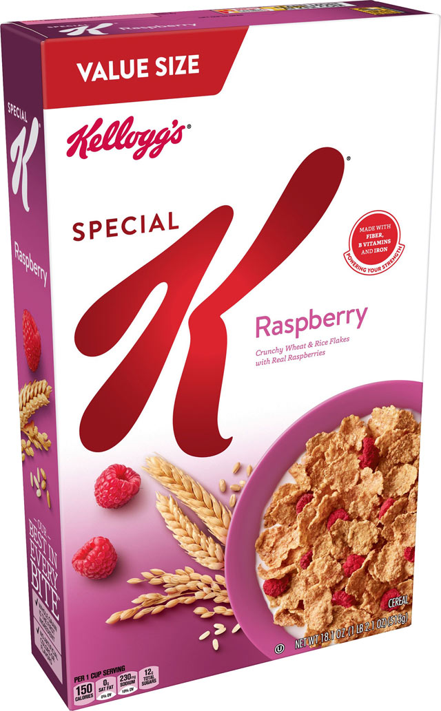 Special K Raspberry Cereal Box