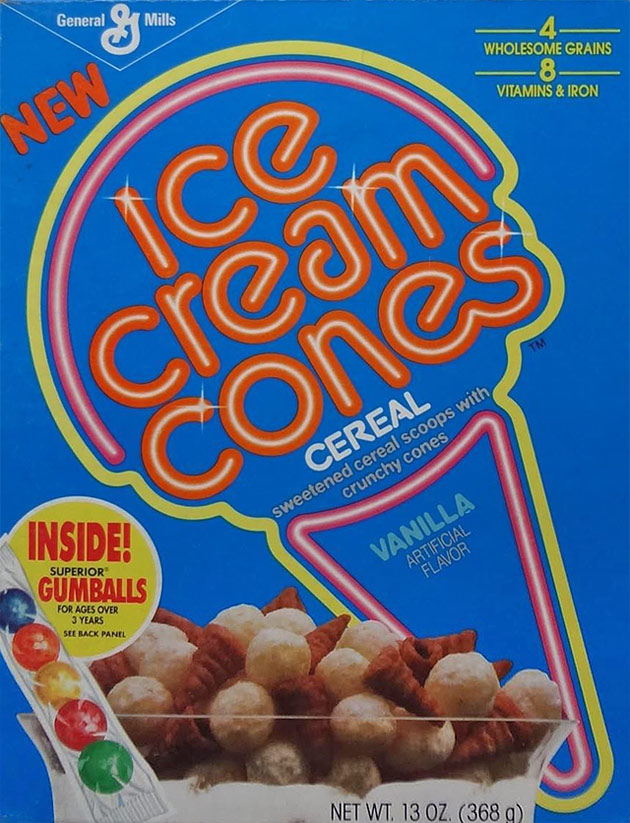 Vanilla Ice Cream Cones Cereal