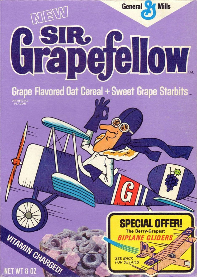 Sir Grapefellow Cereal Box (Front)