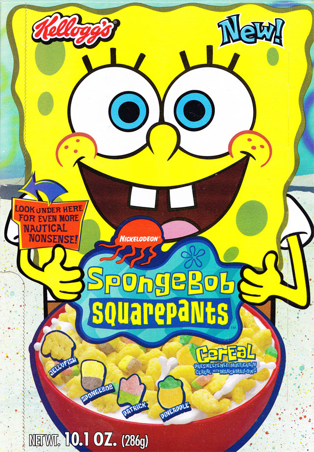 SpongeBob SquarePants Cereal Box (Front)