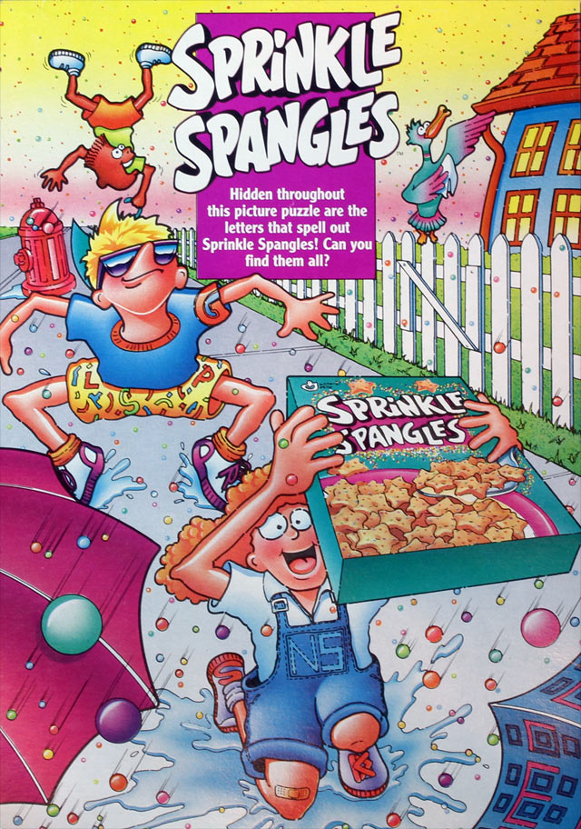 Sprinkle Spangles Cereal Box (Back)