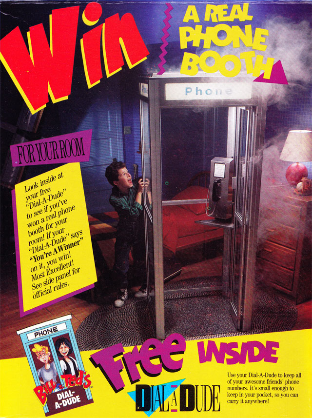 Bill & Ted's Excellent Cereal Box (Back) Bill & Ted's Excellent Cereal Box (Back)