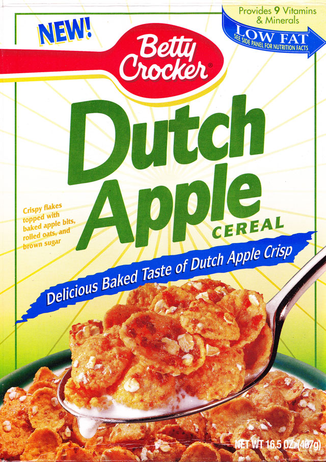Betty Crocker Dutch Apple Cereal Box (Front)